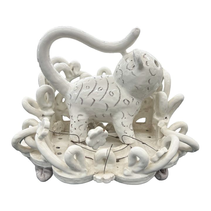 Jeffry Mitchell ''Cat Shrine'' Glazed Earthenware