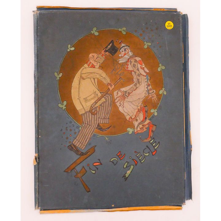 Antique 'Fin De Siecle' German Lithograph Portfolio- incomplete- 17x13''