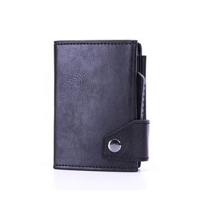Genuine Leather 6 Credit Card RFID Protected Money Fold Wallet MF 1 Nappa |