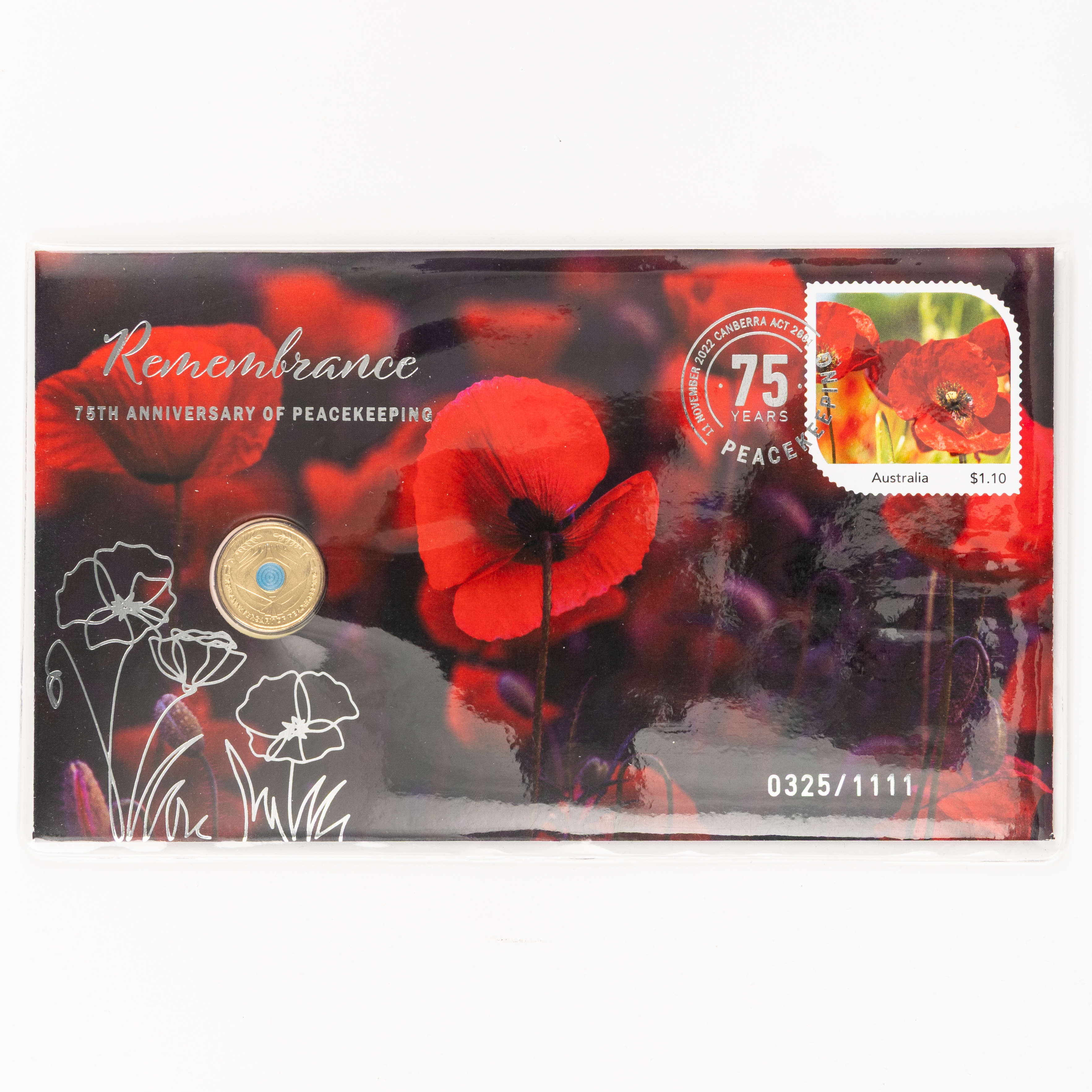 Elizabeth II, 75th Anniversary of Peacekeeping, Two Dollars, 2022, UNC