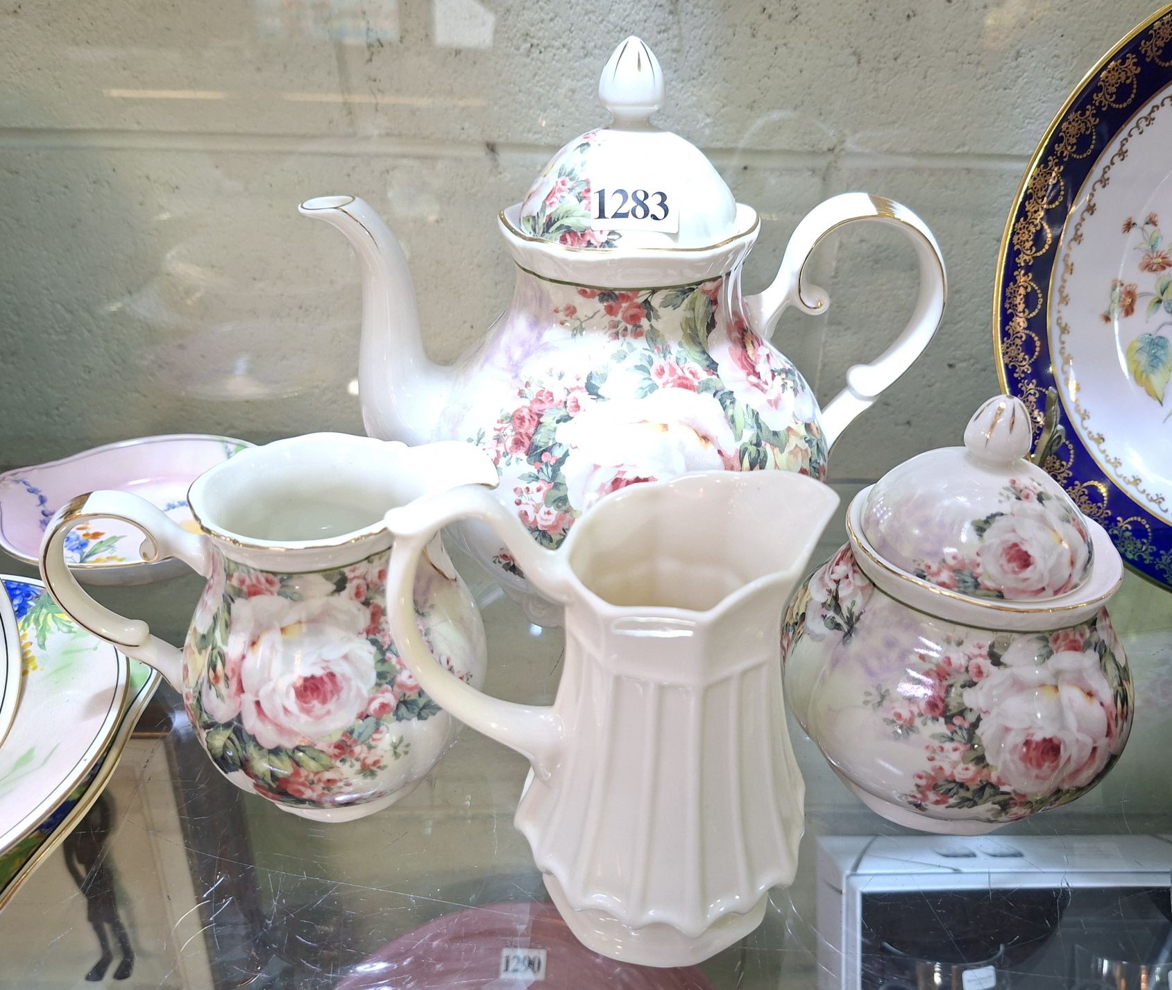 Rose Decorated Tea Service