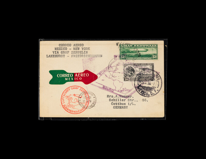 [FLIGHT COVER] 1930, June 2-June 6. Europe Pan-American Round Trip Flight, Mexico to Germany (AAMC Z
