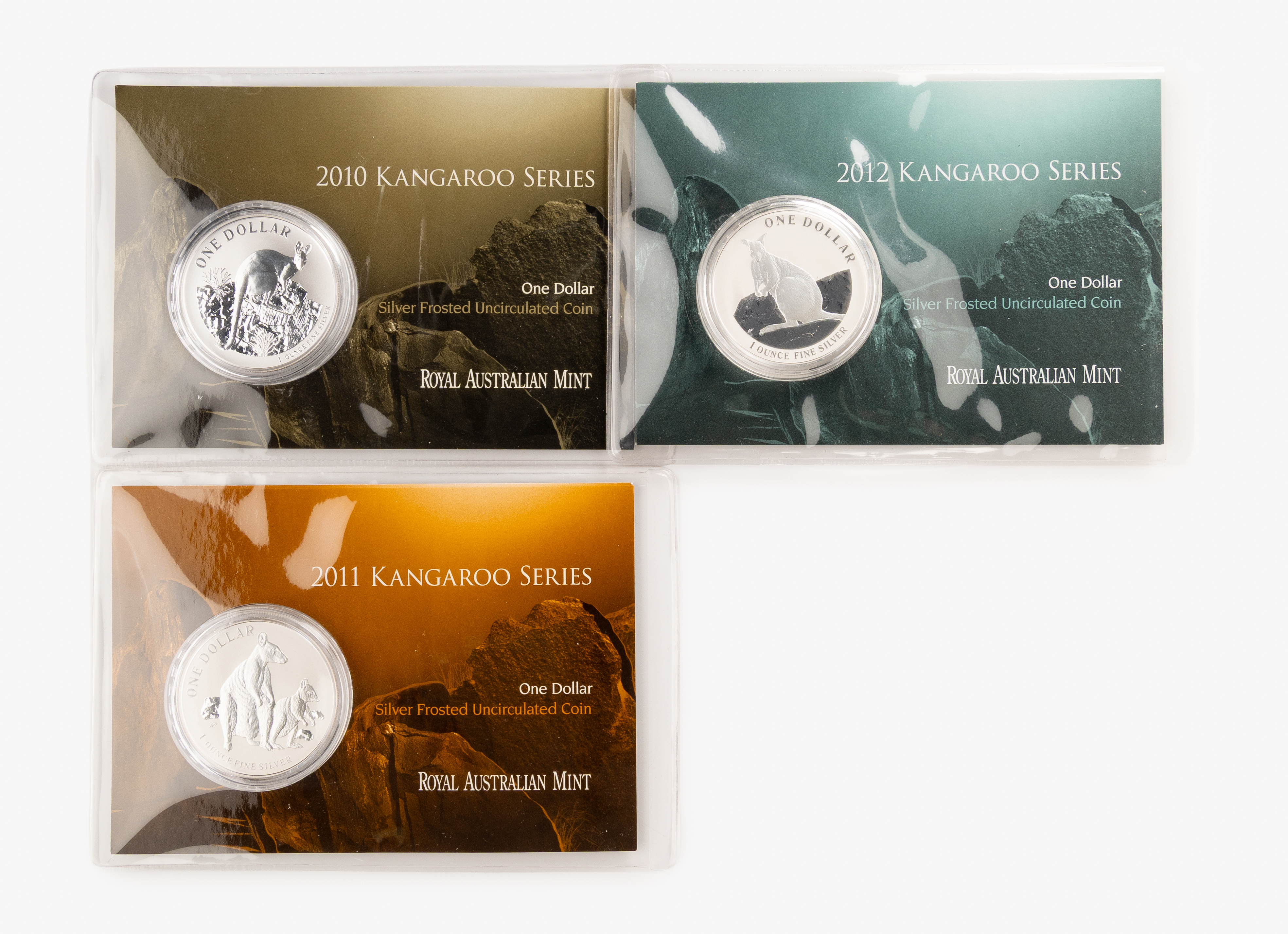 Elizabeth II, RAM - Silver Kangaroo, One Dollar, 2010 - 2012, UNC
