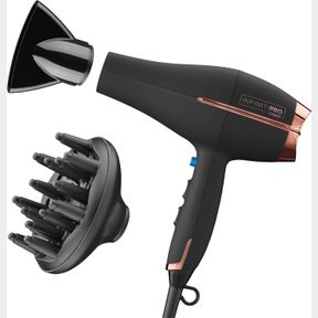 CONAIR INFINITIPRO 1875 WATT AC MOTOR PRO HAIR DRYER WITH CERAMIC TECHNOLOGY, BLACK
