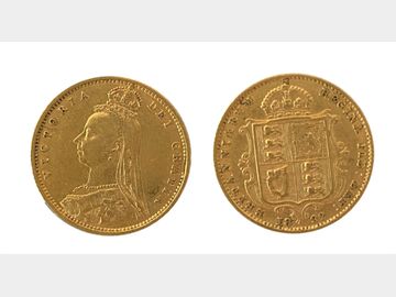 1892 VICTORIA JUBILEE HEAD GOLD HALF SOVEREIGN