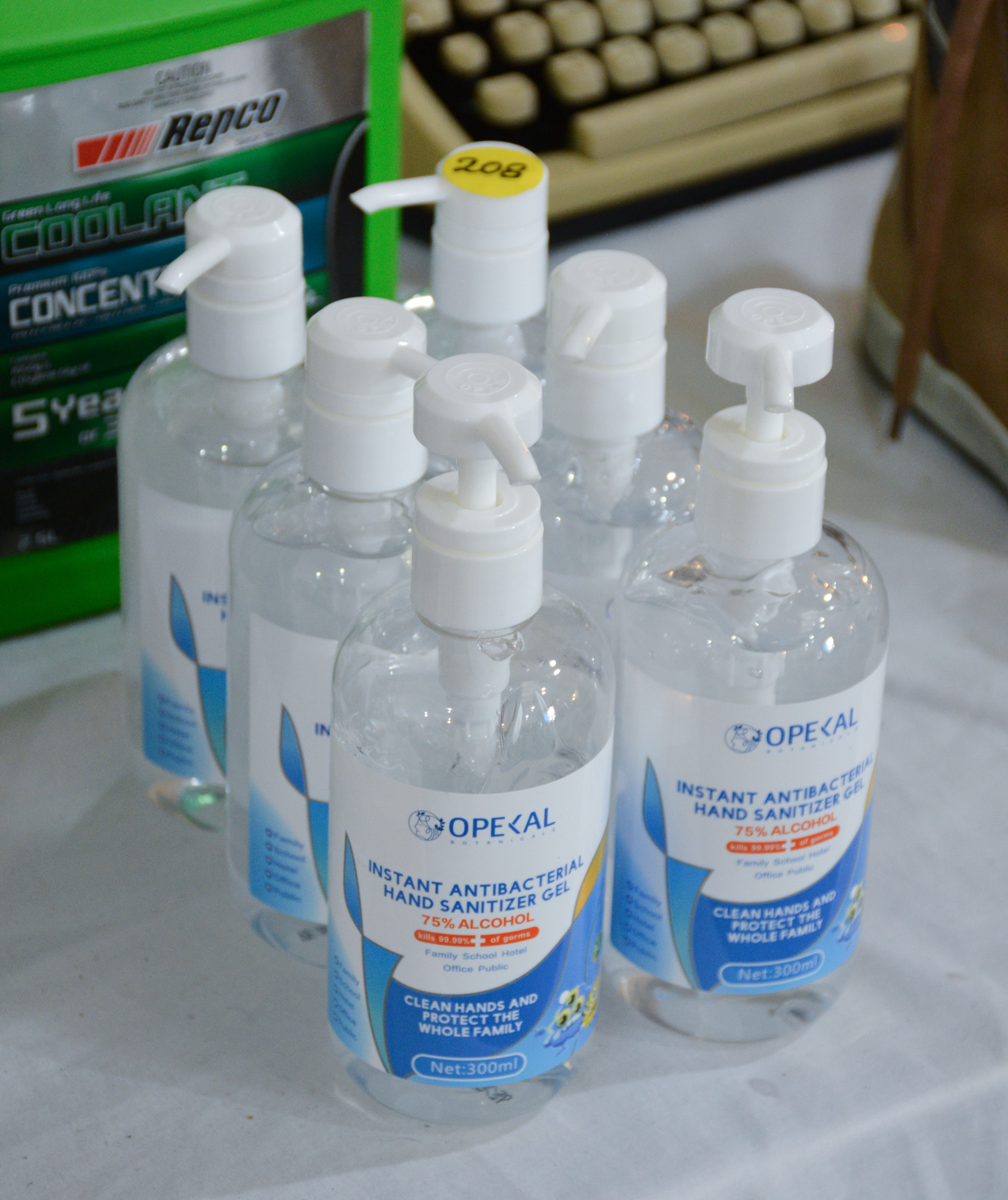 Opecal Hand Sanitisers x 6 — sold at auction in New Zealand for $10