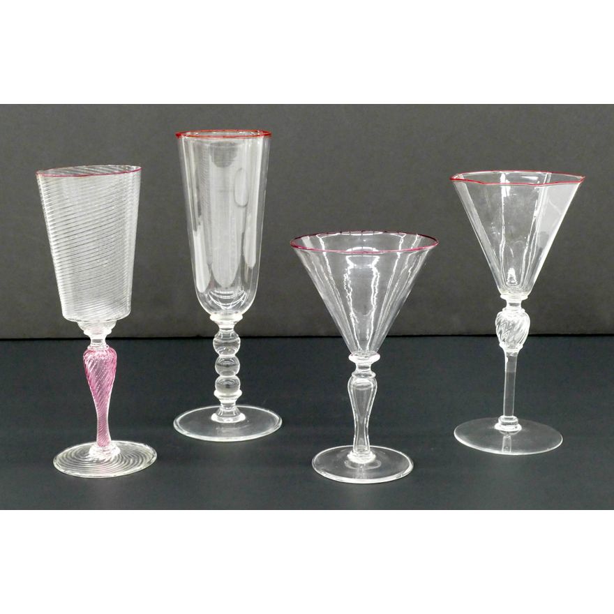 4pc Dante Marioni & Preston Singletary ''Goblets''