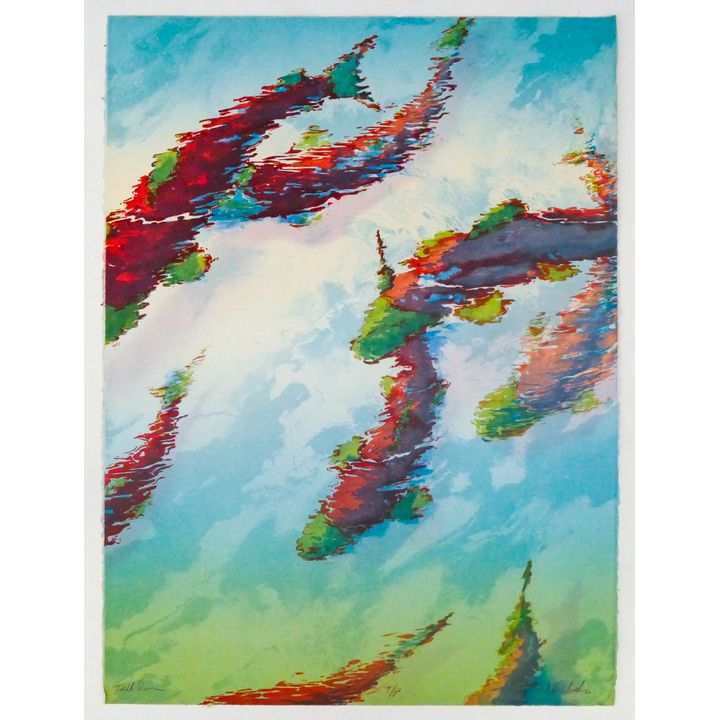 Kent Lovelace ''Fall Run'' Test Print 30''x22'' Sheet.