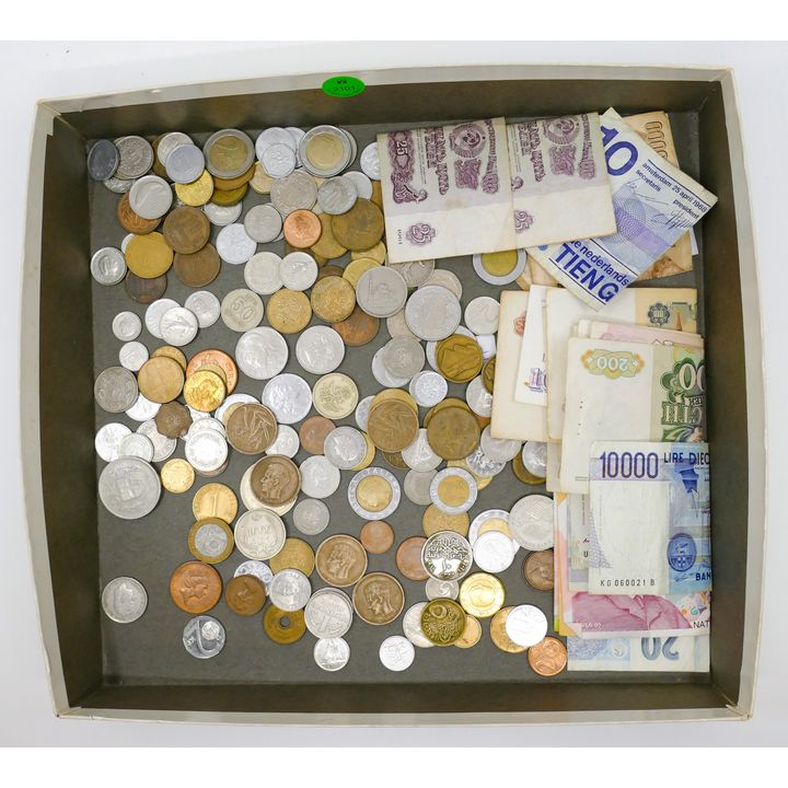 Box Old World Coins and Currency