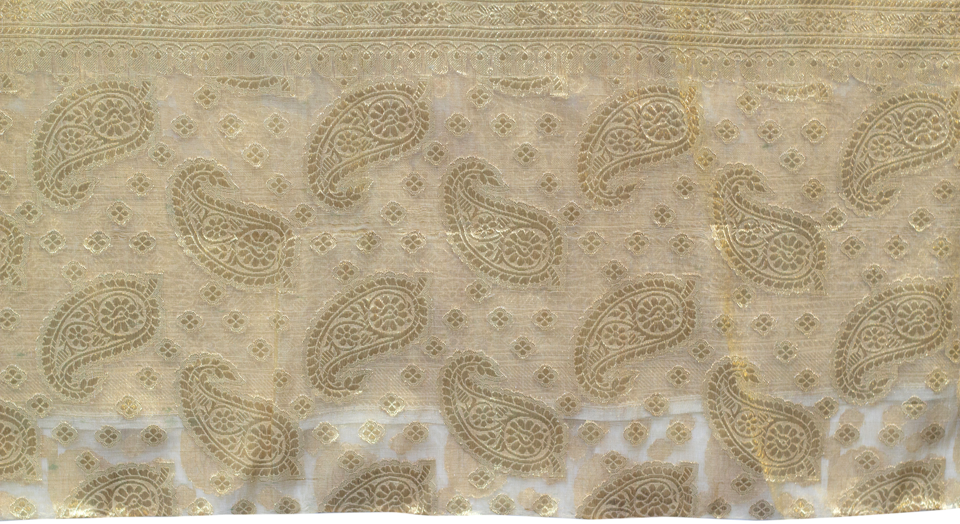 India, Gold Thread Saree, c.1950,
