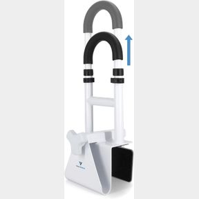 FSA/HSA ELIGIBLE, VAUNN MEDICAL BATHTUB HANDLE GRAB BAR AND SAFETY RAILS FOR SENIORS, HEIGHT ADJUSTABLE TUB HANDLES