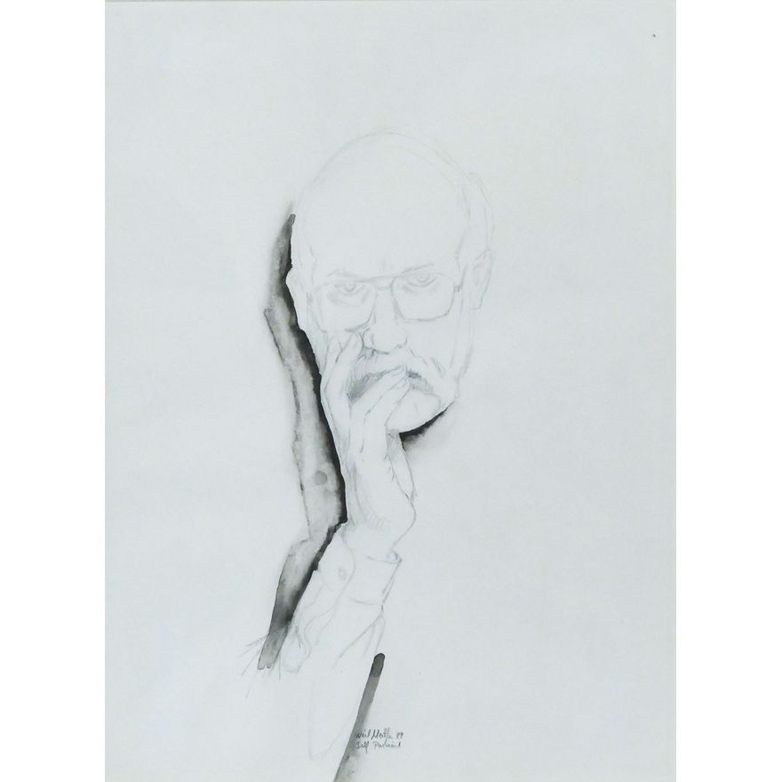 Neil Meitzler ''Self Portrait'' 1989 Ink and Graphite