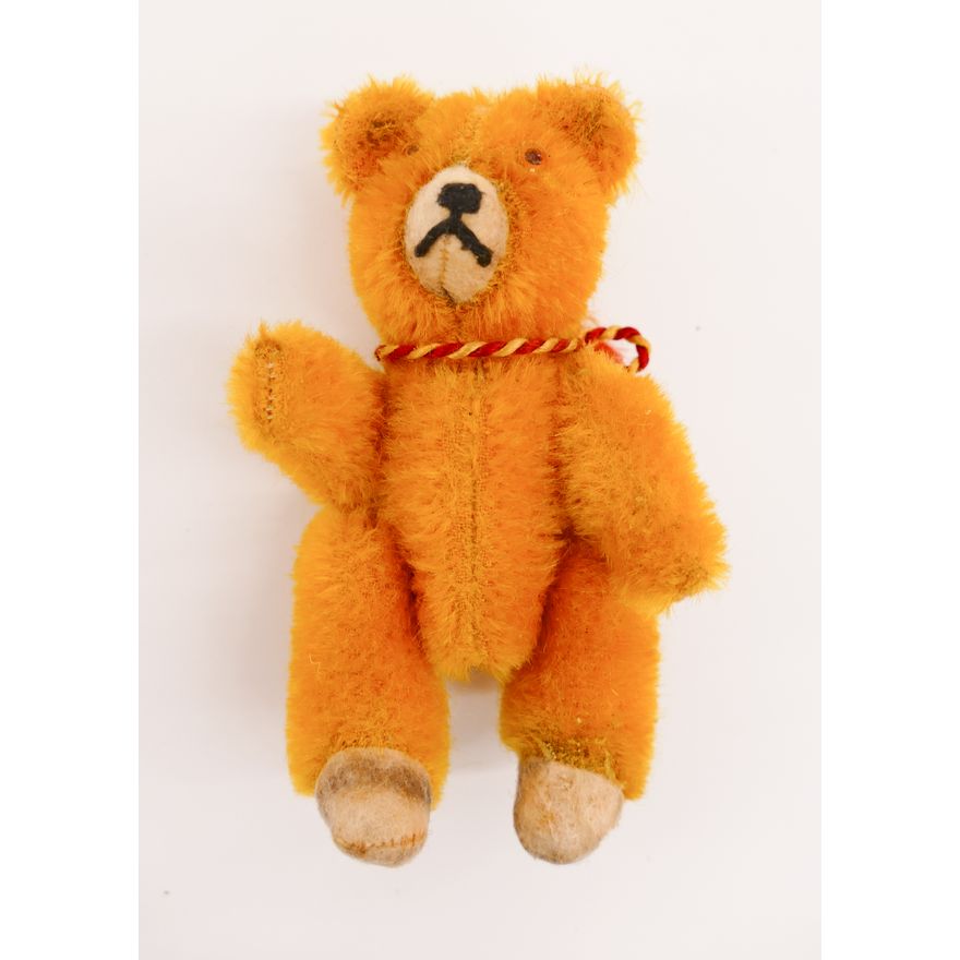 Old Jointed Mohair Miniature Teddy Bear- 4.5''