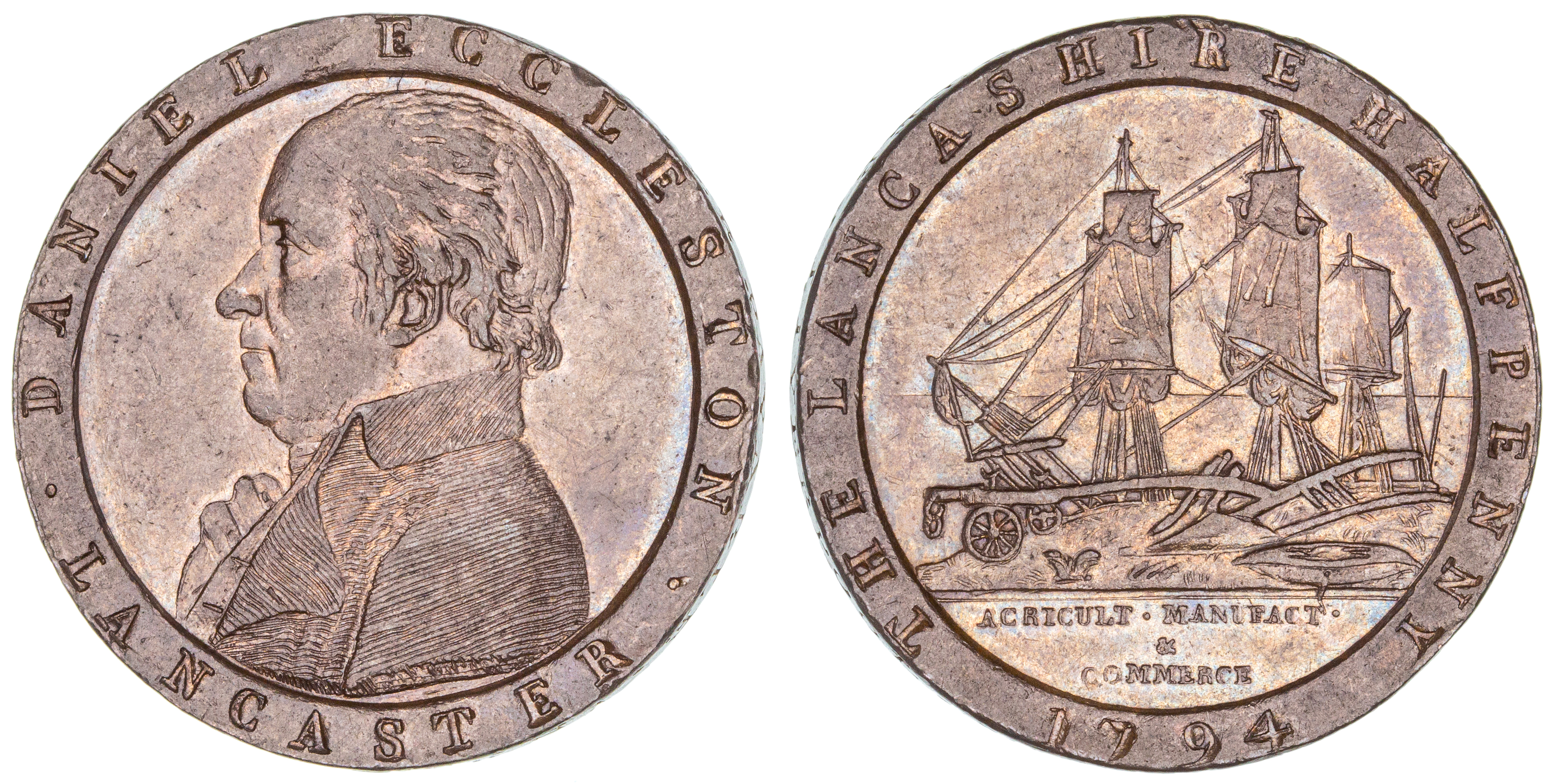 Great Britain, Halfpenny, 1794, aUNC