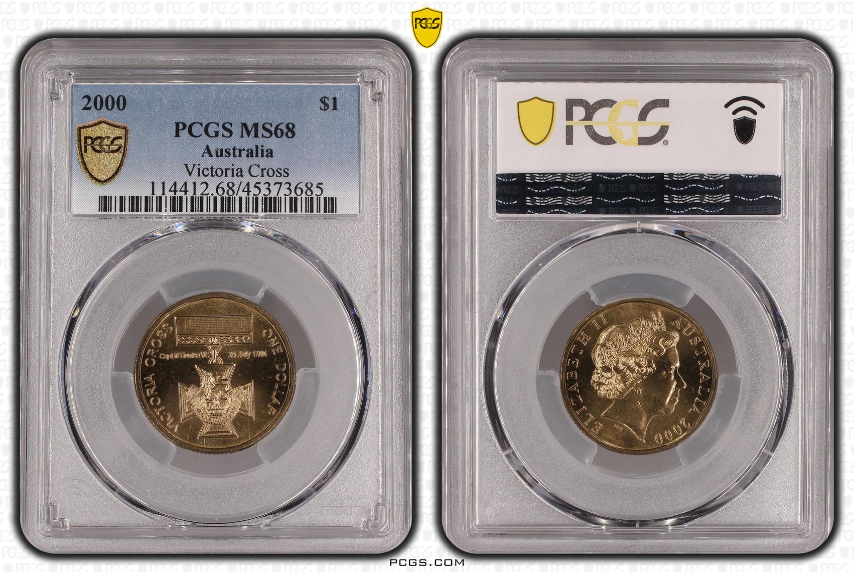 Elizabeth II, Victoria Cross, One Dollar, 2000, PCGS MS68