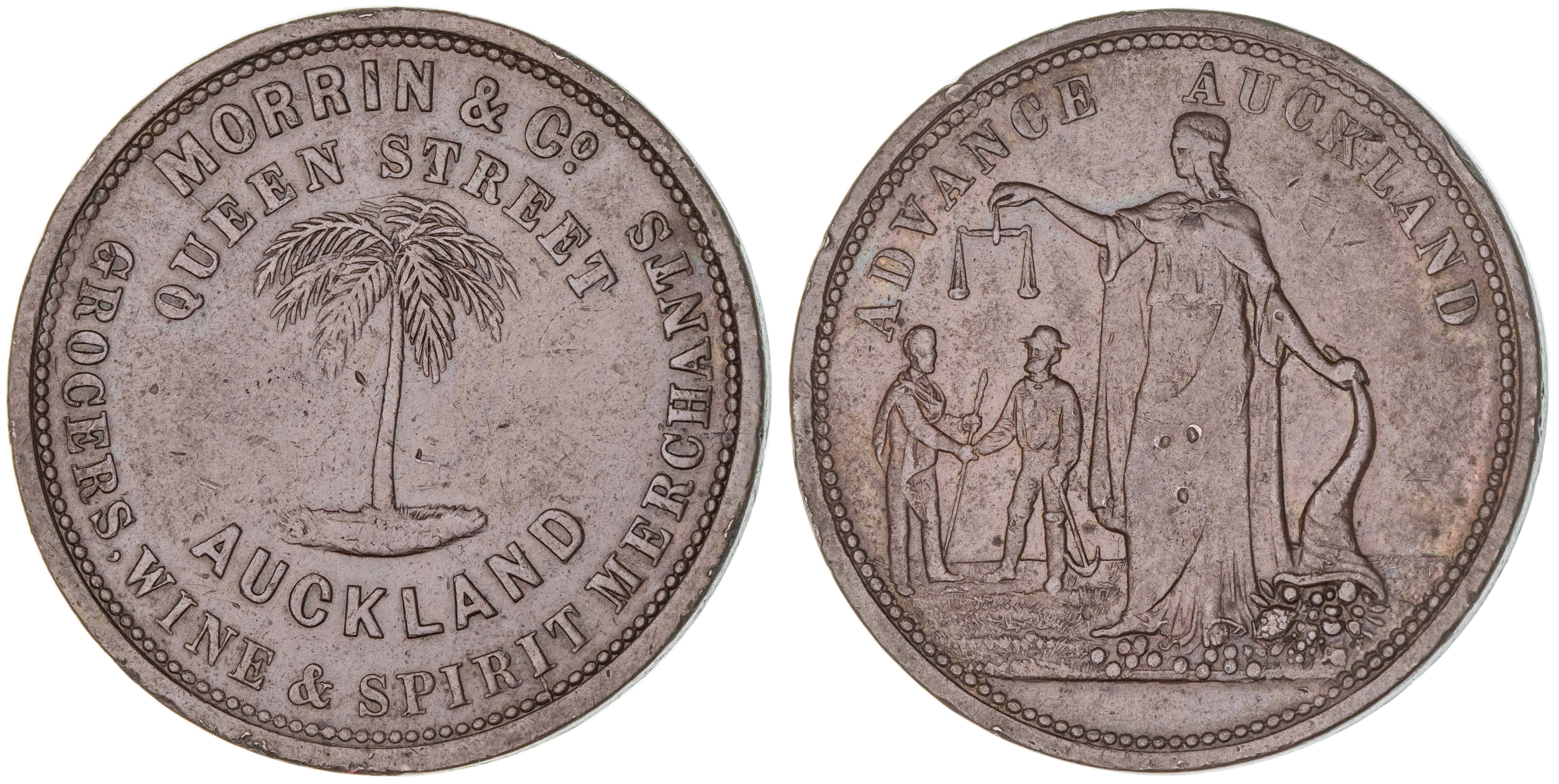 Auckland, New Zealand, Morrin & Co., Penny, VF