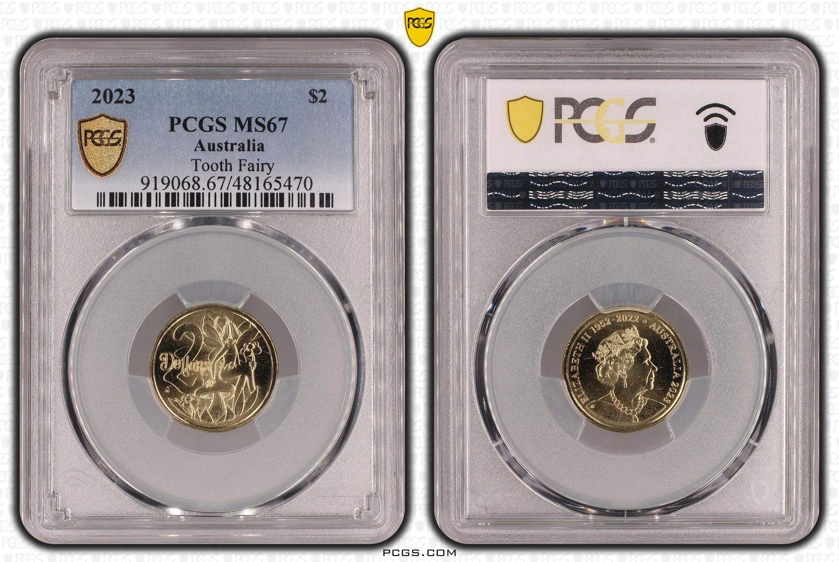 Elizabeth II, Tooth Fairy, Two Dollar, 2023, PCGS MS67
