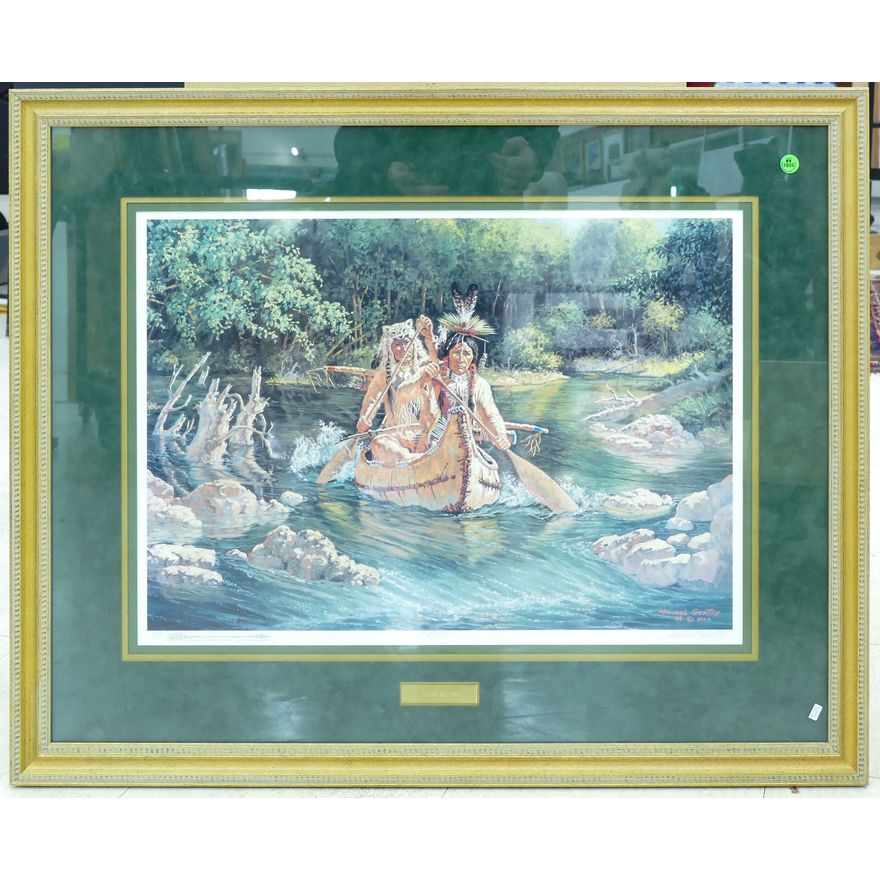 Michael Gentry ''Wind River'' S/N Print Framed 28''x34''.