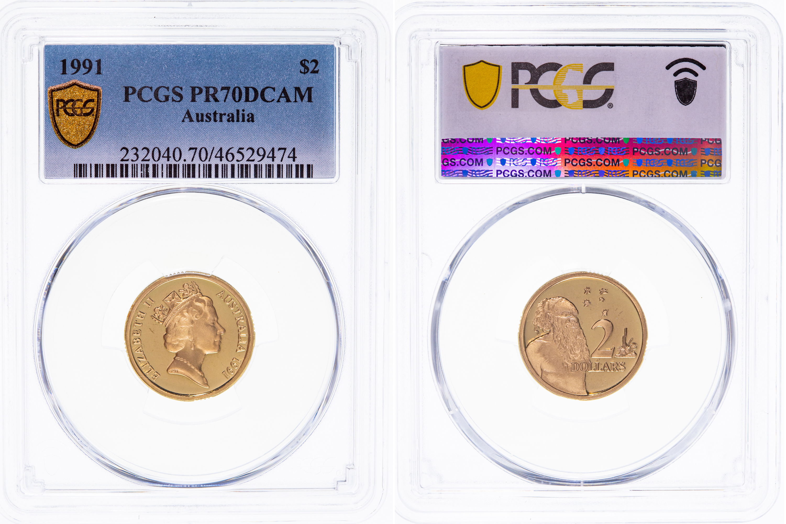 Elizabeth II, POP 24/0, Two Dollar, 1991, PCGS PR70DCAM