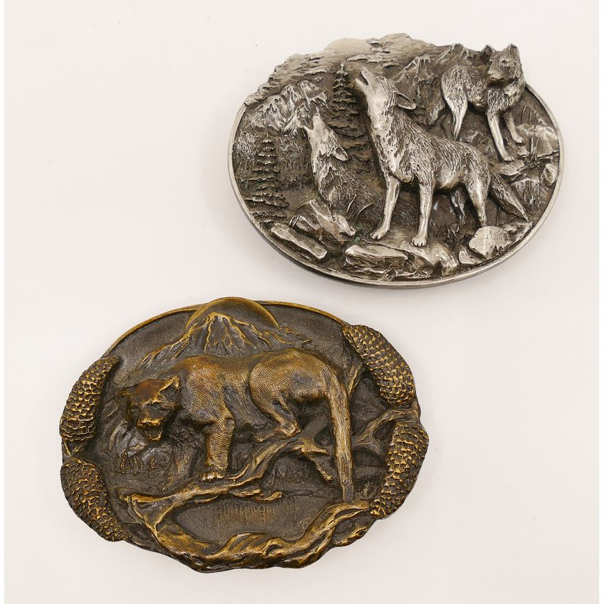 2pc Bergamont Western Belt Buckles