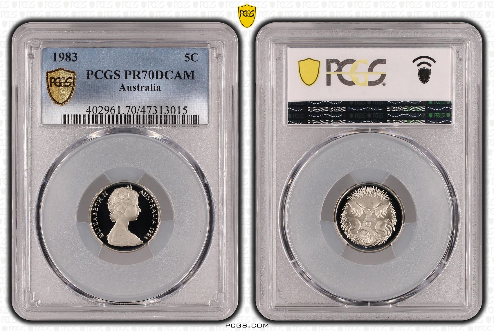 Elizabeth II, Five Cent, 1983, PCGS PR70DCAM