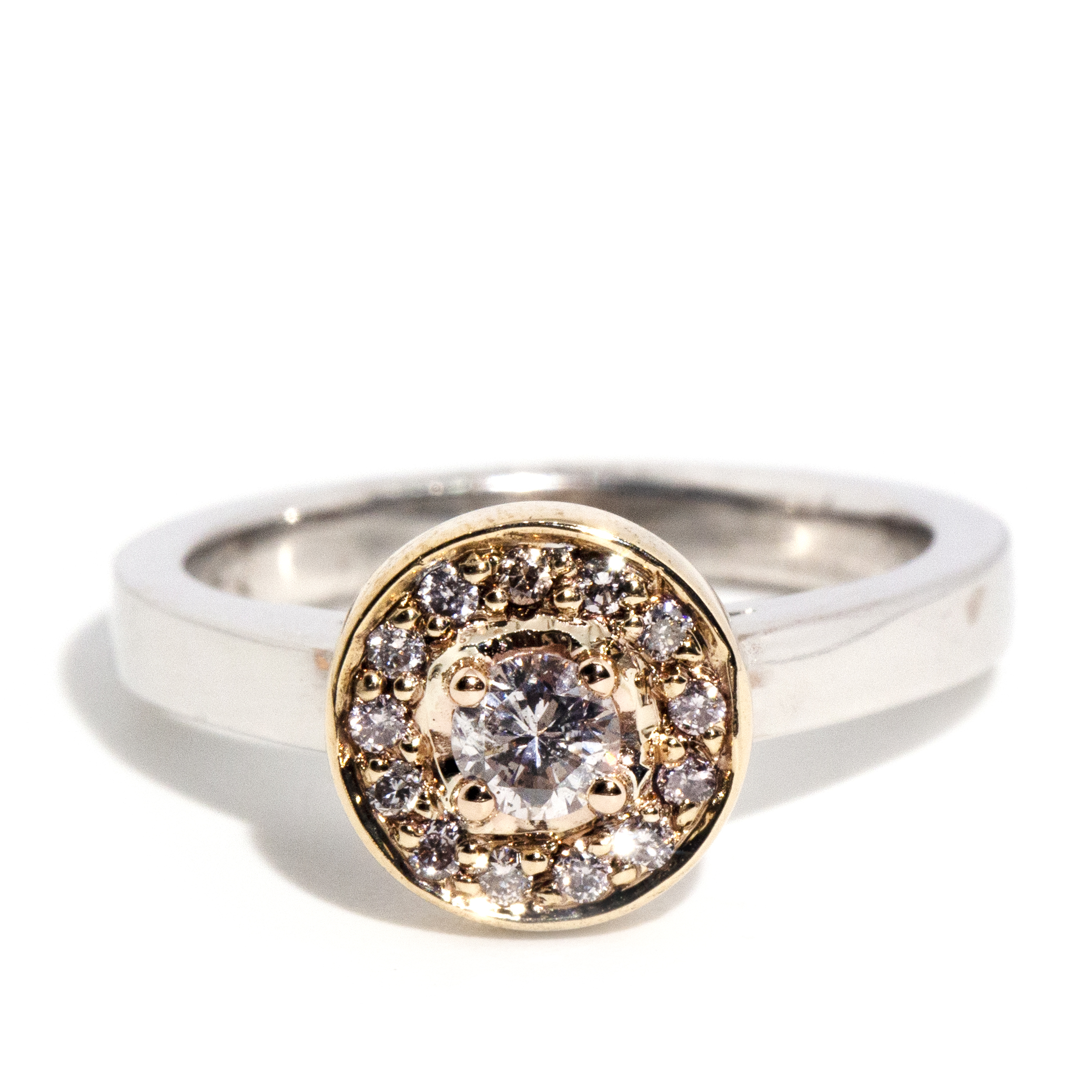 Pink Diamond 18 Carat Gold Ring