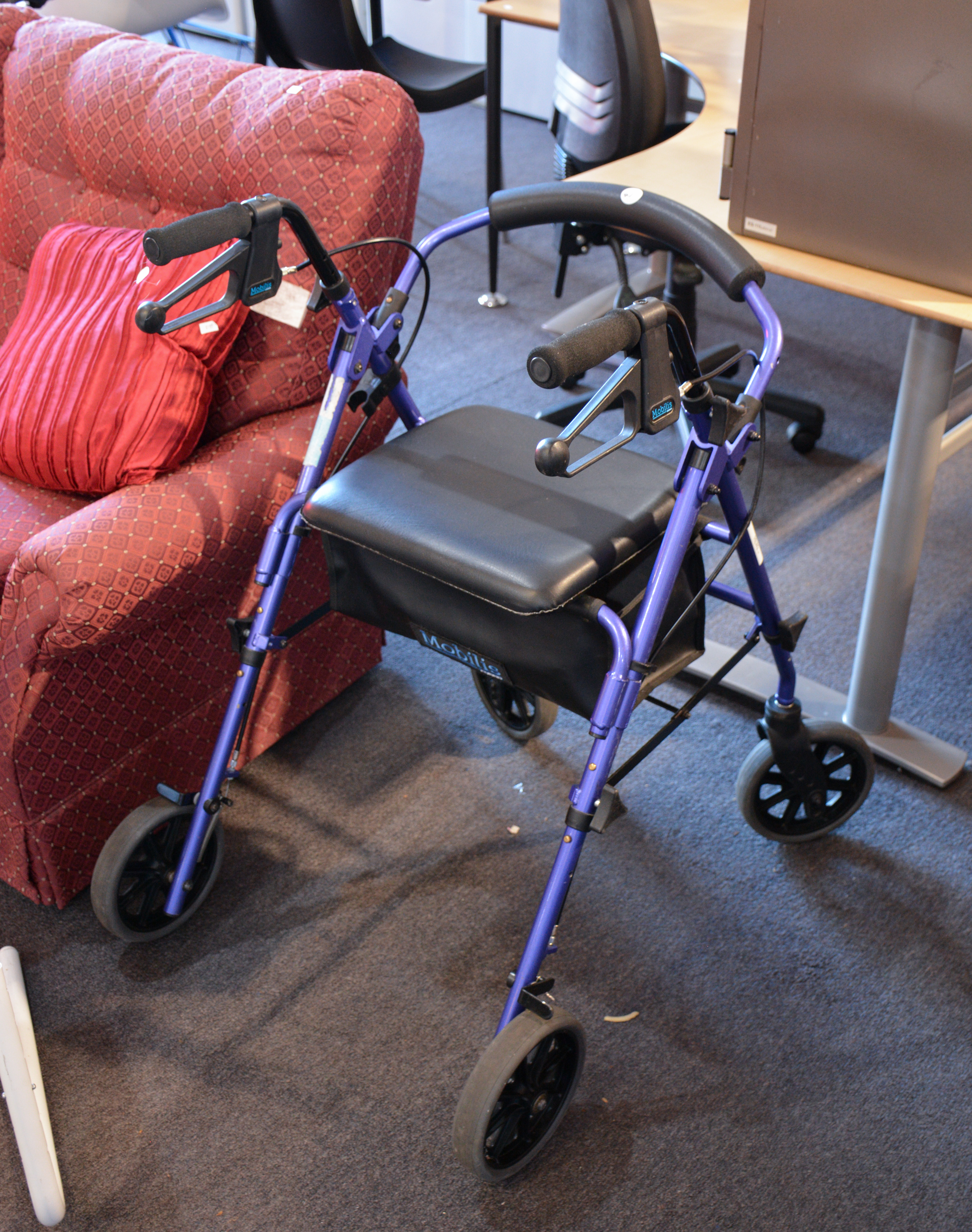 Purple Walking Frame/Rollator — sold at auction in New Zealand for $75