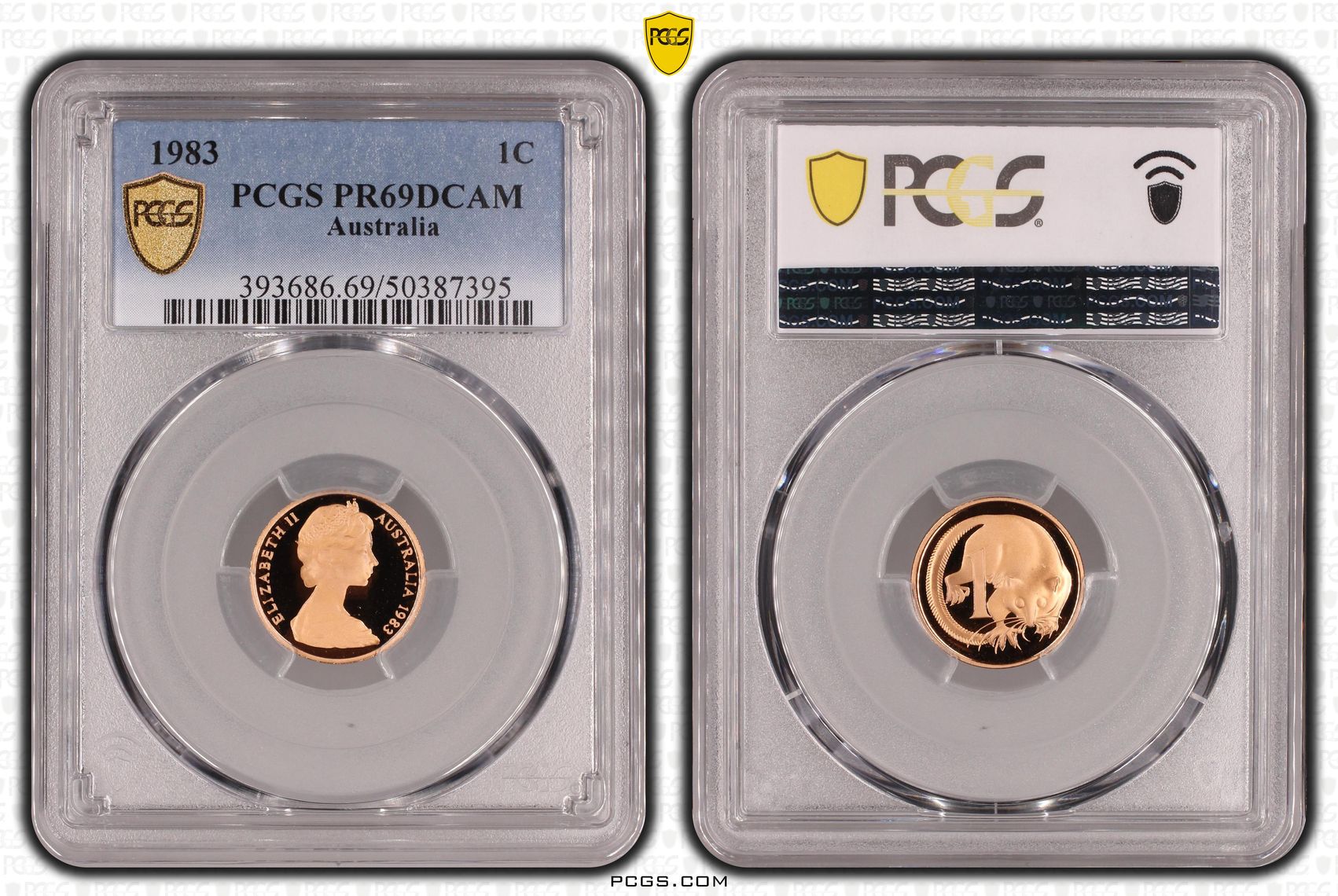 One Cent, 1983, Pcgs Pr69dcam
