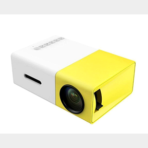 FULL HD PORTABLE MINI LED MULTIMEDIA PROJECTOR -YG-300 - YELLOW
