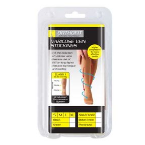Orthofit Varicose Vein Stockings - Below the Knee - M - Bar 600950760116- 51742/442 SN B3 (S10)