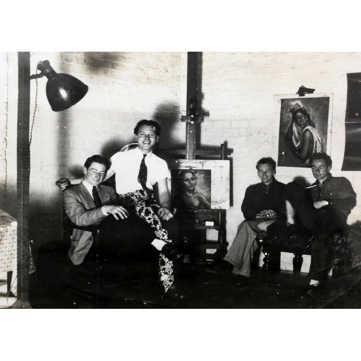 Theo Schoon 'D K Turner, Theo Schoon, Gordon Walters and Don Hutchins'