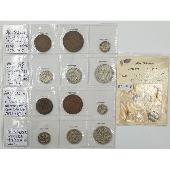 Aus. & NZ Pre-Decimal Coins (x13)