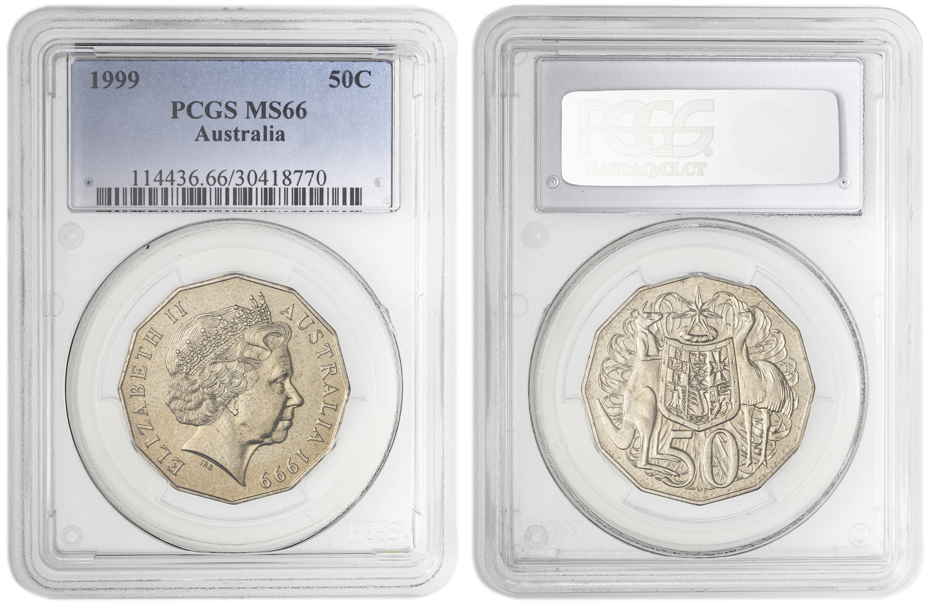 , Fifty Cent, 1999, PCGS MS66