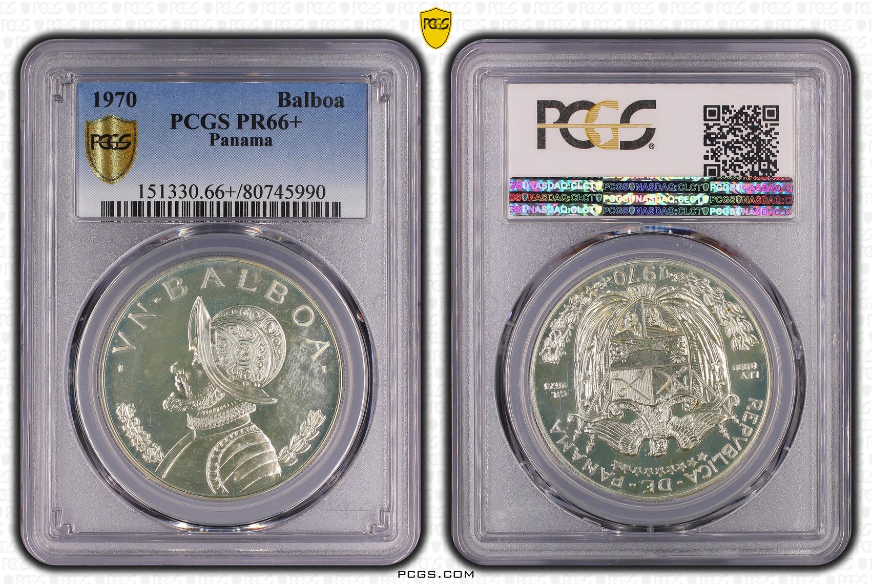 Panama, Balboa, 1970, PCGS PR66+