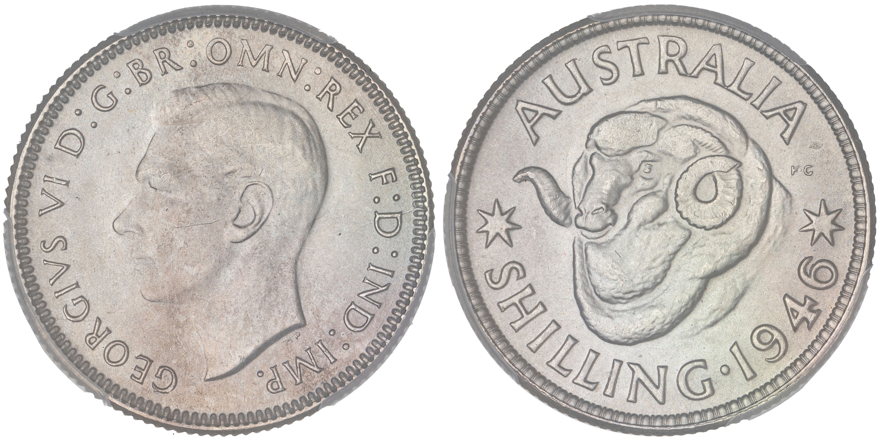 George VI, Shilling, 1946, PCGS MS65