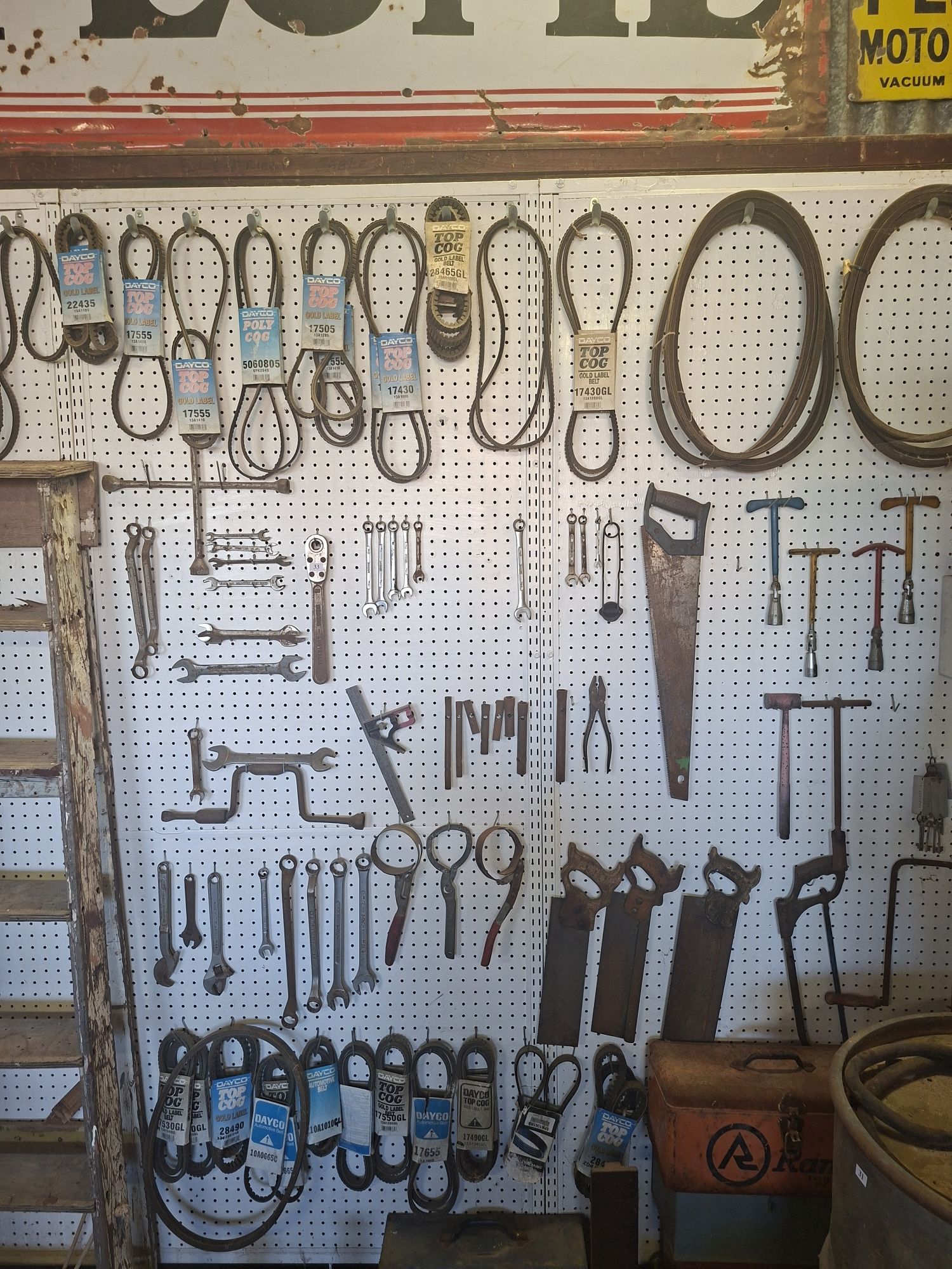 Tools On Peg Board