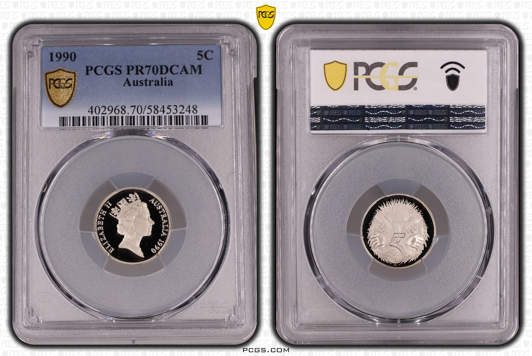 Five Cent, 1990, PCGS PR70DCAM