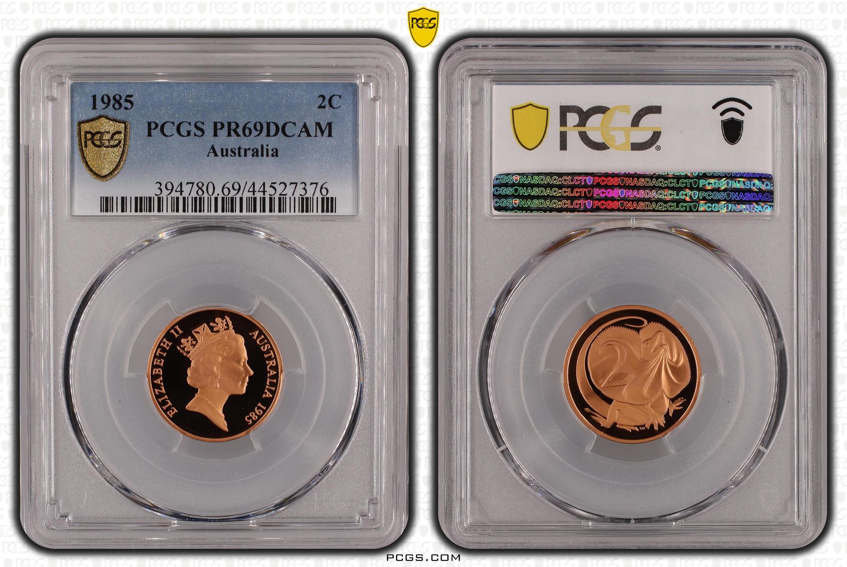 Two Cent, 1985, Pcgs Pr69dcam