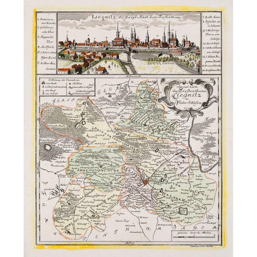 Johann David Schleuen | Special Carte des Fürstenthums Liegnitz in Nieder Schlesien