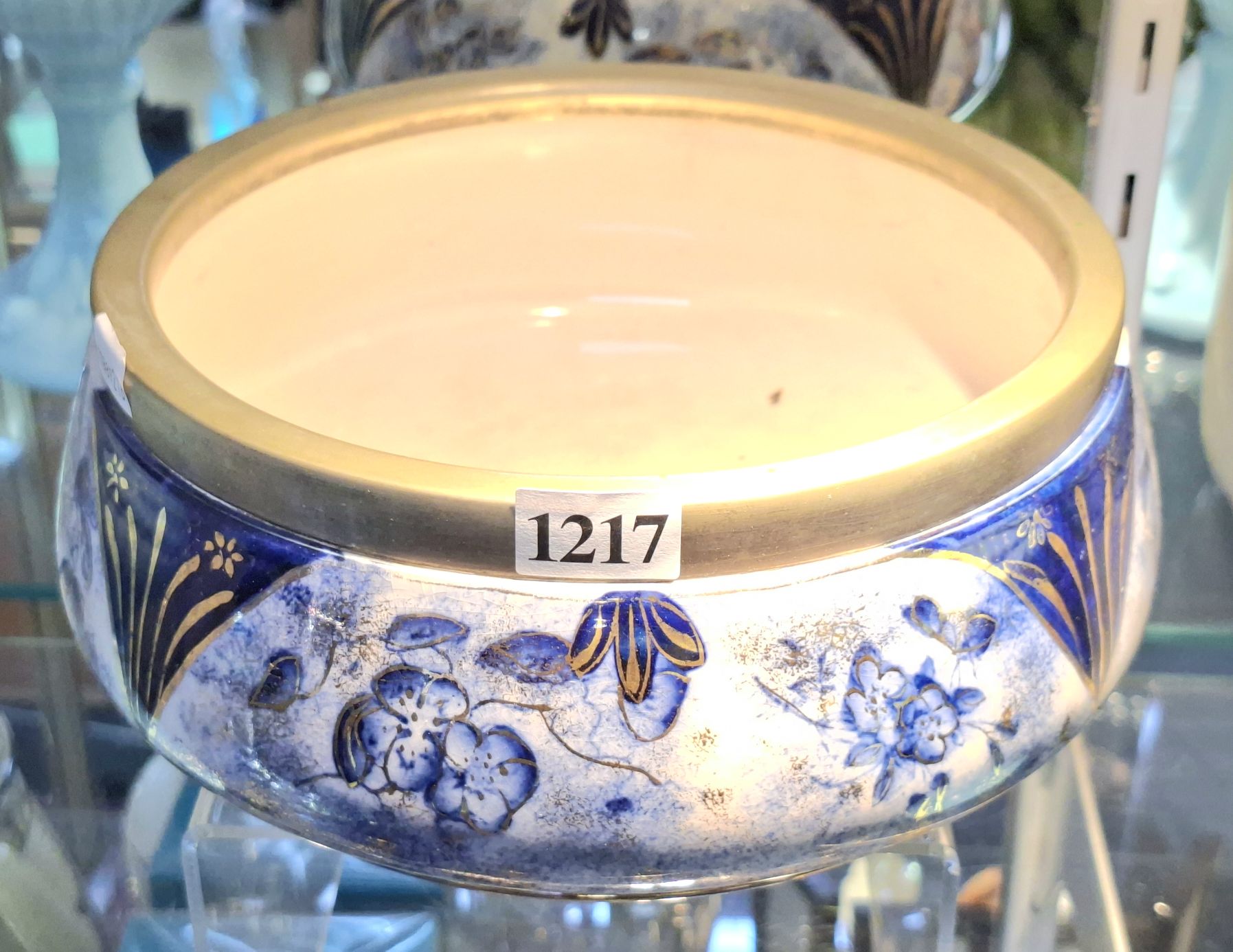 1217 · FLOW BLUE SALAD BOWL