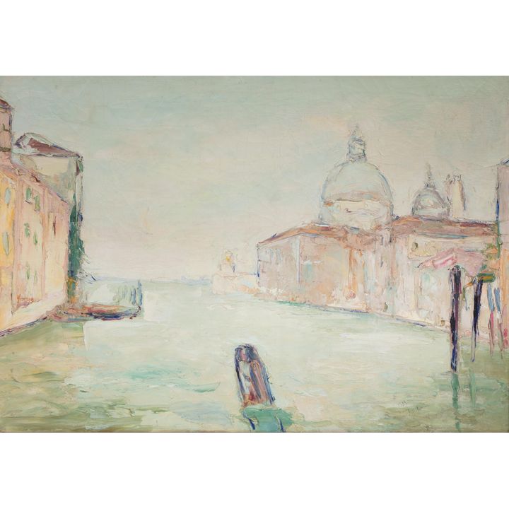 Włodzimierz Terlikowski | Wenecja – Widok na Bazylikę Santa Maria della Salute, 1925 r.