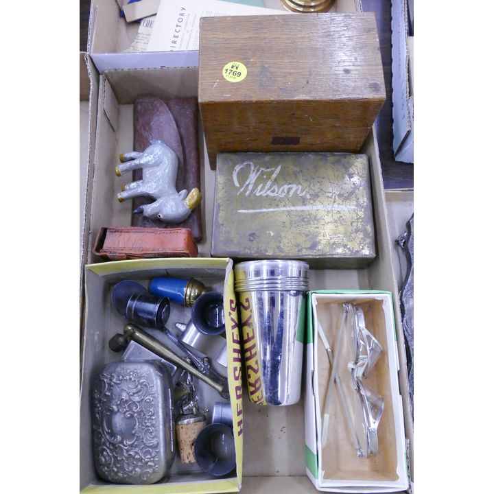 Box Old Boxes and Dresser Items