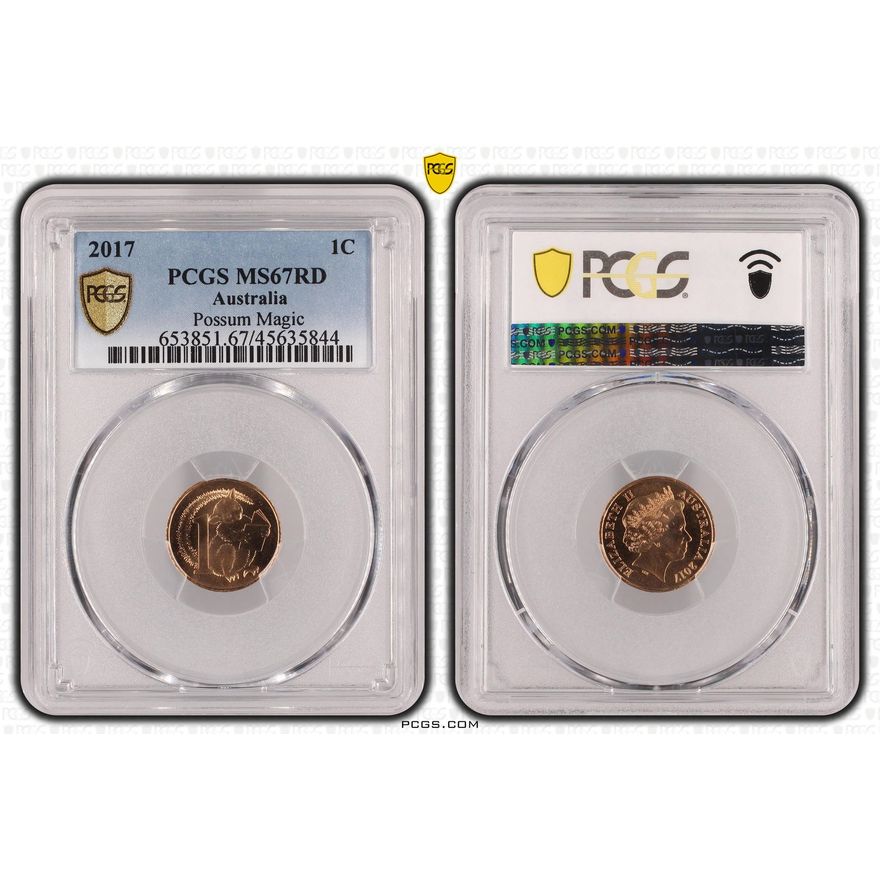 Possum Magic , One Cent, 2017, PCGS MS67RD