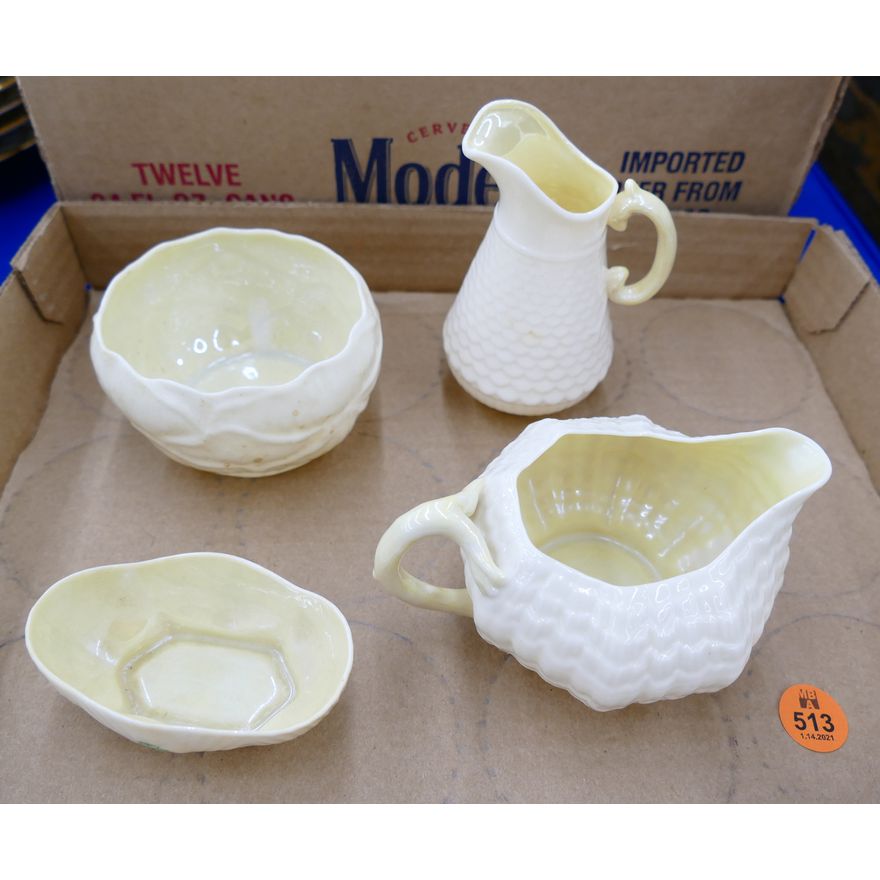 Box Belleek Sugar Creamers