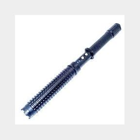 Optic Stun Gun Telescopic Baton Cree LED Flashlight - Black - | AS 51695/1825 B1 (S6)