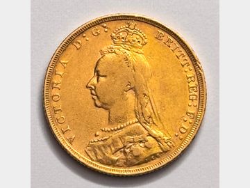 1889 VICTORIA JUBILEE HEAD LONDON MINT GOLD SOVEREIGN