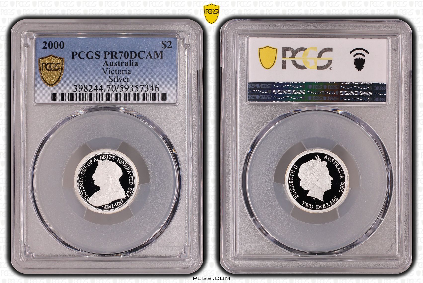 Victoria Silver, Two Dollars, 2000, PCGS PR70DCAM