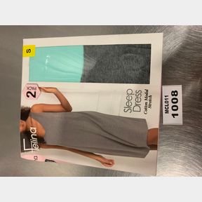 2 PK FELINA MODAL STRETCH SLEEVELESS SLEEP DRESS SIZE S