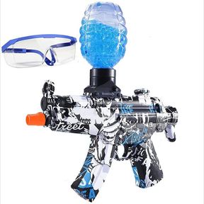 Rechargeable Electric Gel Ball Blaster Protective Eyewear 8000 Gel Balls Blue 13 years | NOISY