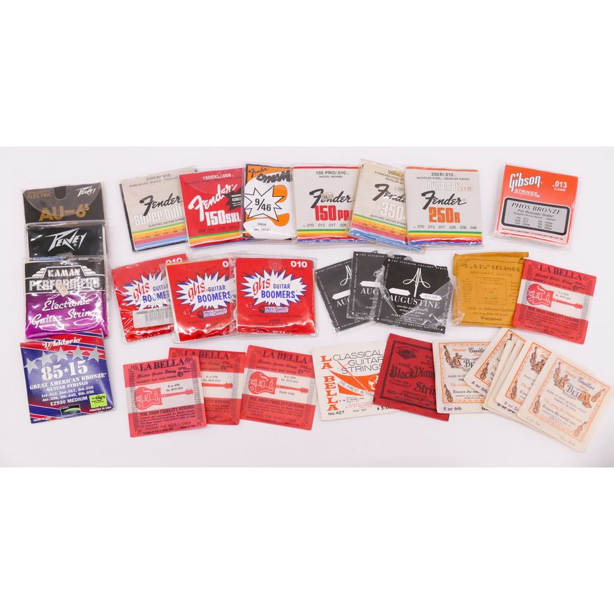 Group Vintage Guitar Strings and Packages